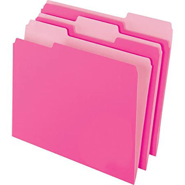 Picture of 37-013 Pendaflex L/S File Folder - Pink #15213