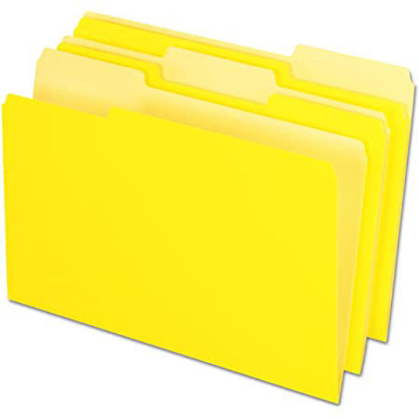 Picture of 37-017 Pendaflex L/S File Folder - Yellow #15213