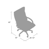 Picture of B9-94BK Boss H/Duty Plush Padded Chair (400lbs)  Black