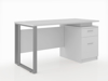 Picture of ET-D127GY Evolve 1200 x 700 Desk w/Cupboard  Grey