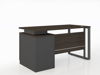 Picture of ET-D127W Evolve 1200 x 700 Desk w/Cupboard - Walnut