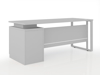 Picture of ET-D167GY Evolve 1600 x 700 Desk w/Cupboard - Grey