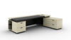 Picture of ET-E1820R WO  Royal 1800x2000 Exec Desk w/Side Cabinet - White Oak