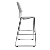 Picture of AA-5267WH Image Bistro Chair w/Chrome Frame - White