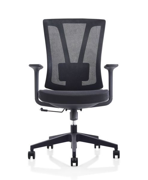 Picture of AA-233DBK Image H.B. Web Chair w/Arms - Black (DVS 033D)
