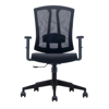 Picture of AA-267BBK Image H.B. Web Chair w/Adj. Arms - Black (DVS)