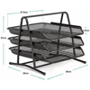 Picture of 85-021 3-Tiered Mesh Document Trays