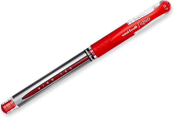 Picture of 60-056 UniBall Gel Grip Pen Red Med.#65452