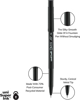 Picture of 61-001 UniBall Onyx Pen Black Fine #60143