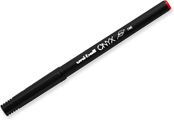 Picture of 61-005 UniBall Onyx Pen Red Fine #60144