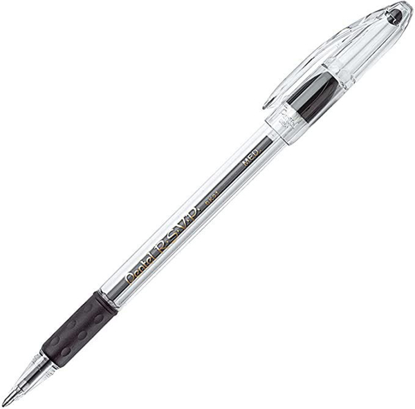 Picture of 61-009A Pentel R.S.V.P. Pen Black Med #BK91-A