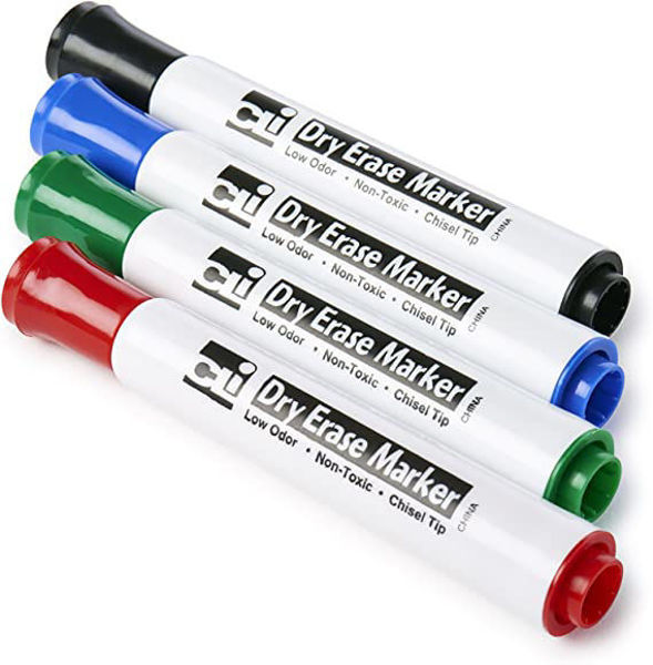 Picture of 53-015E Cli Dry Erase Marker - Assorted #47814