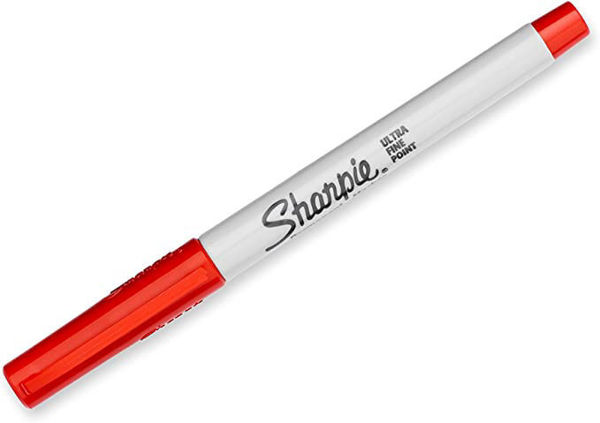 Picture of 53-048 Sharpie Permanent Marker U-Fine - Red #37002
