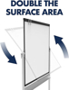 Picture of 05-066 Quartet Mobile Magnetic 48 x 36 Whiteboard #ECM43P2