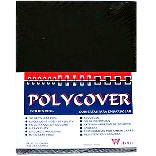 Picture of 04-089 Binding Covers Poly Black (50) #BK01