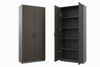 Picture of ET-C5SFD W Evolve 5-Shelf Cabinet w/Full doors - Walnut