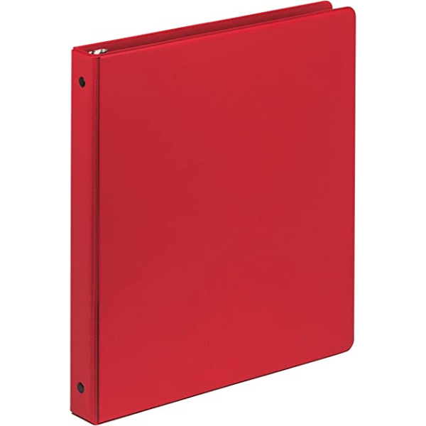 Picture of 04-001 1" O-Ring Binder Red #SAM11303