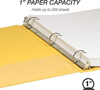 Picture of 04-003 1" O-Ring Binder Yellow #SAM11306