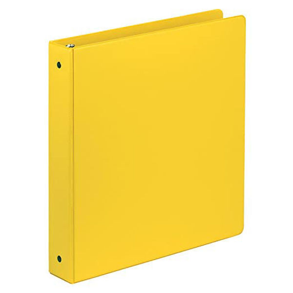 Picture of 04-008F 1-1/2" O-Ring Binder Yellow #SAM11506