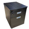 Picture of ST-P2DBW Torch 2-Drawer Mobile Pedestal - Black Walnut