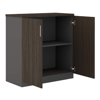 Picture of ET-C2S  W  Evolve 800 2-Shelf Cupboard w/Doors - Walnut