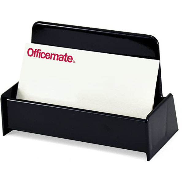 Picture of 12-003 OIC Plastic Business Card Holder #26072