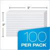 Picture of 13-002 3x5 Ruled Cards (100) White