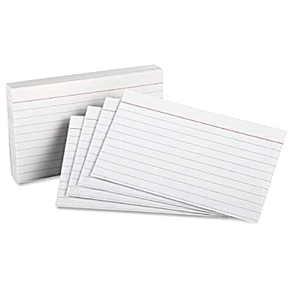 Picture of 13-002 3x5 Ruled Cards (100) White