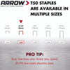 Picture of 77-038 Arrow T50 HD Staples 5/16" (1250) #505