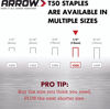 Picture of 77-037 Arrow Tacker Staples T50 1/2" (1250)