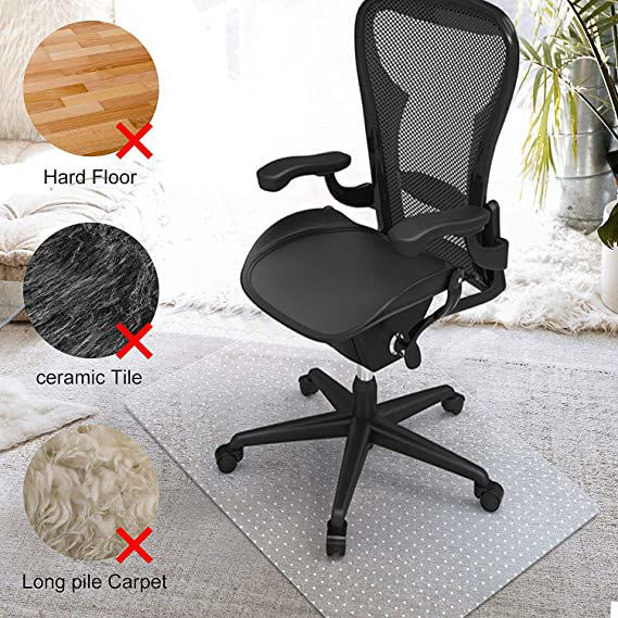 Plastic pad for desk chair online