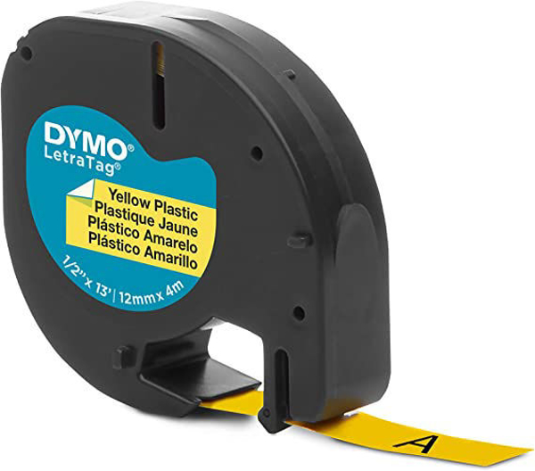 Picture of 31-014 1/2" Dymo Letra Tape-Yellow #91332