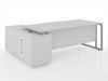 Picture of ET-D1615R GY Evolve 1600 x 1500 L-Type Desk w/Cupboard - Grey