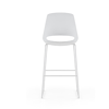 Picture of EC-5268WH Evolve Bistro Chair w/Grey Padded Seat - White