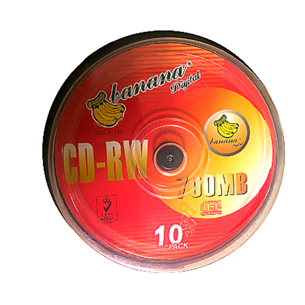 Picture of 22-054 Banana 700MB CD-RW Disk (10PK)