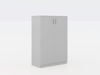 Picture of ET-C3SGY Evolve 800 3-Shelf Cupboard w/Doors - Grey