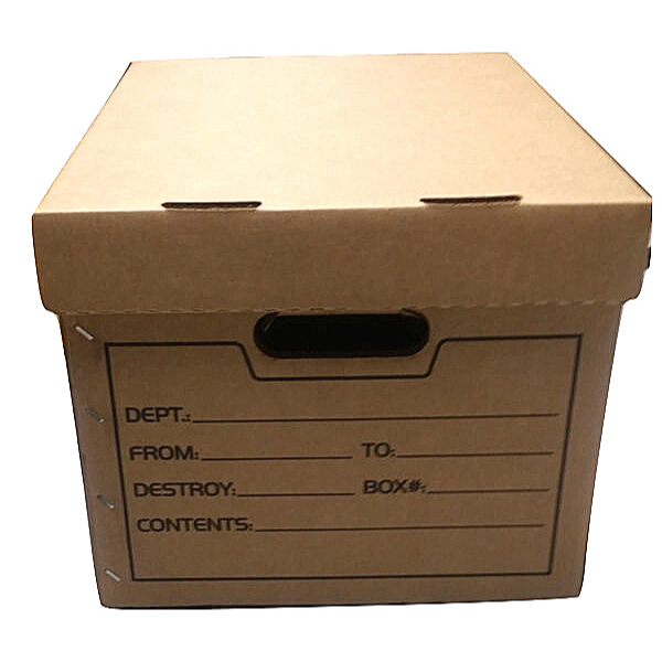 Brown FS/LS Storage Box w/Lid - Stationery and Office Supplies Jamaica Ltd.