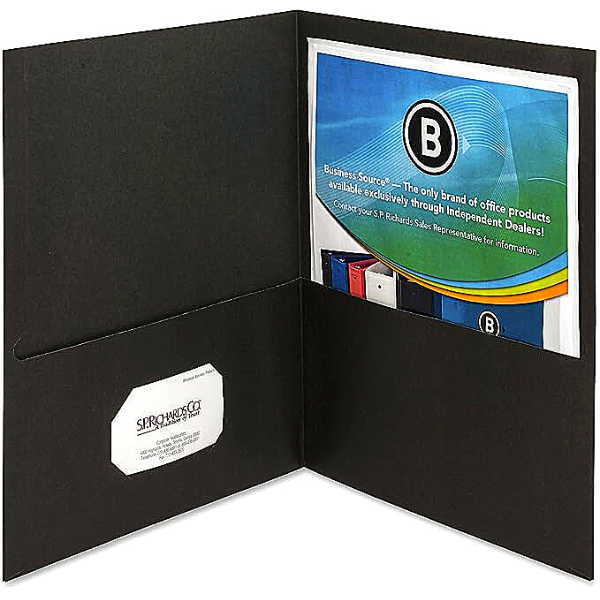 Picture of 40-028 B/Source Double Pocket Portfolio - Black #78490