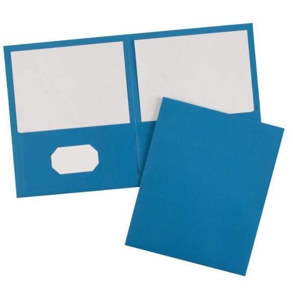 Picture of 40-051 Avery Double Pocket Portfolio - Lt. Blue #47986