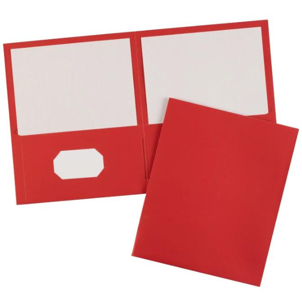 Picture of 40-053 Avery Double Pocket Portfolio - Red #47989