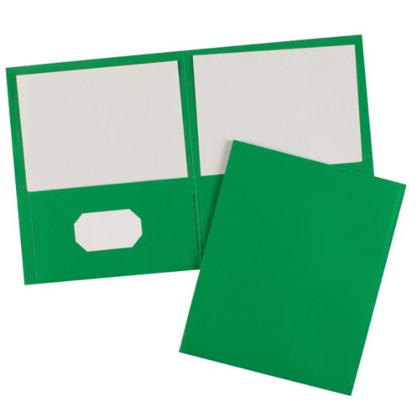 Picture of 40-054 Avery Double Pocket Portfolio - Green #47987