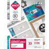 Picture of 46-011 Maco 1x2-13/16 Copier Labels  (3300) #M5351