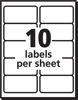 Picture of 45-066 Laser Labels 2x4 (1000) #AVE 30603