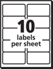 Picture of 46-039 PRES-a-ply Laser/Inkjet Labels 2x4 (1000) #AVE 30603