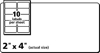 Picture of 46-039 PRES-a-ply Laser/Inkjet Labels 2x4 (1000) #AVE 30603