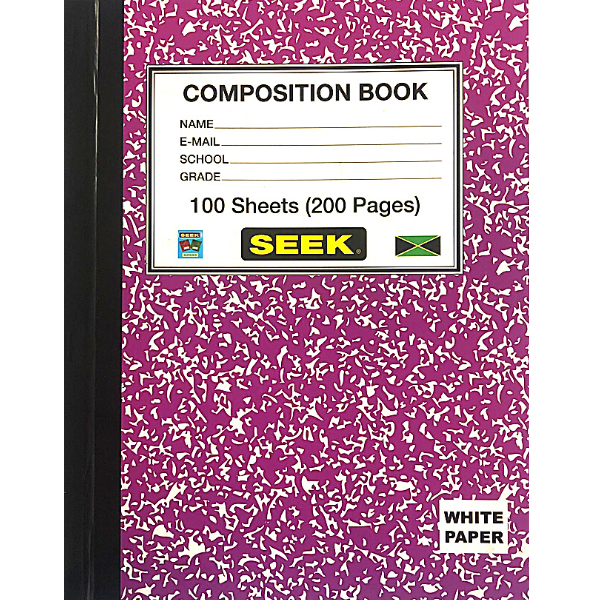 Picture of 07-047A Seek 100 Sheet Composition Book (non-taxable)