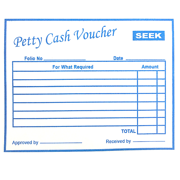 Picture of 56-052 Seek Petty Cash Pad