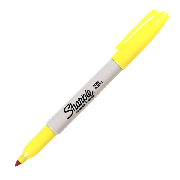 Picture of 53-054A Sharpie Permanent Marker Fine - Yellow #30035