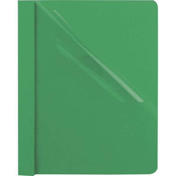 Picture of 40-005 Oxford Plastic Front Folder - Green #55807EE