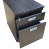 Picture of ST-P2DBW Torch 2-Drawer Mobile Pedestal - Black Walnut